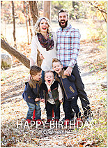 Select a verse or write your own. Simple Birthday Photo Name Card D1667U-V